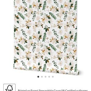 Magnolia Floral - Medium Wallpaper